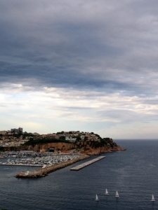 Přístaviště v Sant Feliu, tentokrát z druhé strany zátoky.